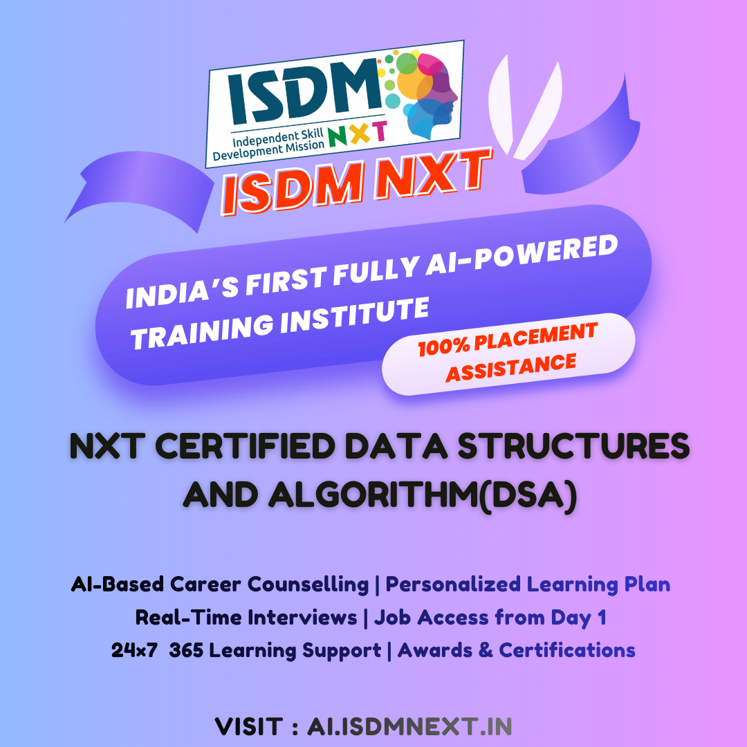 NxT Certified Data Structures and Algorithm(DSA)