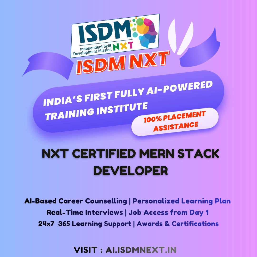 NxT Certified MERN Stack Developer