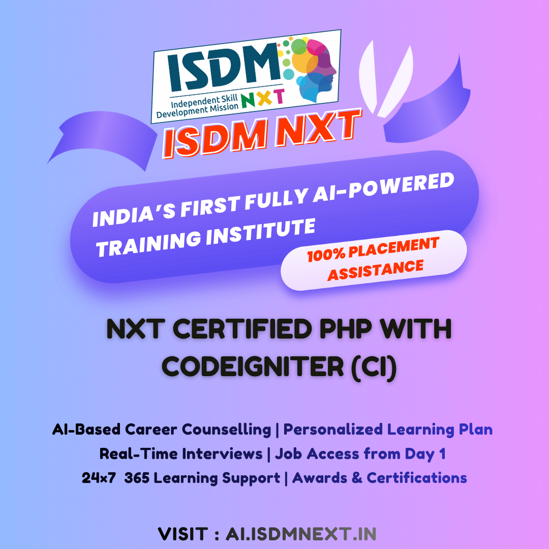 NxT Certified PHP with CodeIgniter (CI)